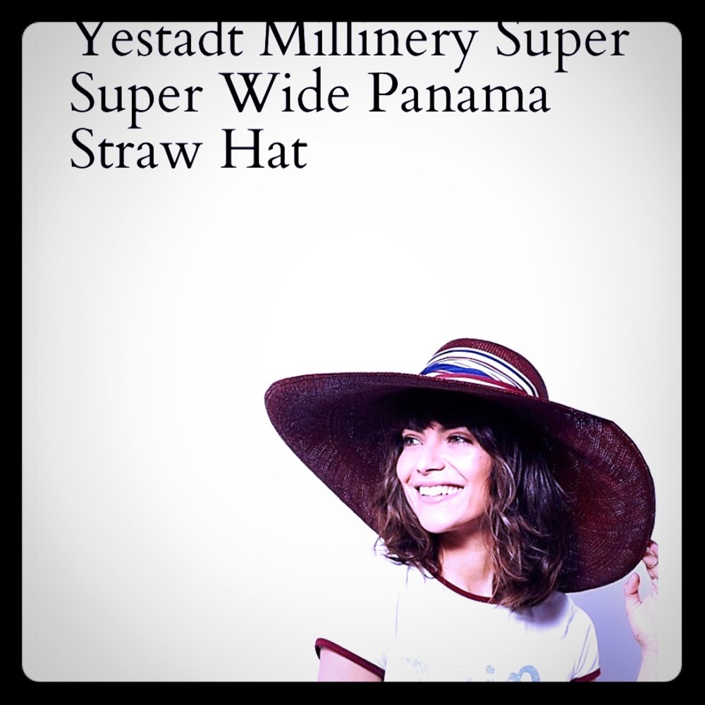 Yestadt Millinery super wide straw Panama hat S
